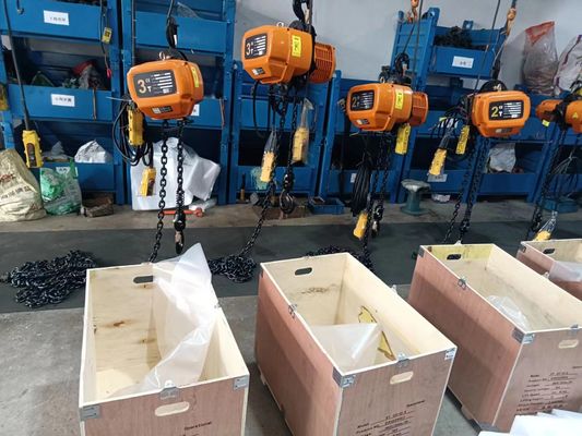 20 ton Capacity 220V-440V Voltage Electric Chain Hoist with 3m-50m Height and Motorized Trolley