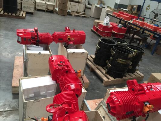 High Efficient  3m - 50m Lifting Height With Motorized Trolley 1 Ton Electric Chain Hoist