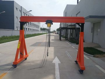 A Frame Type Mobile Portal Crane Lifting High Efficiency Easy Operation With Wheel